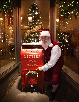 Santa by the Mailbox